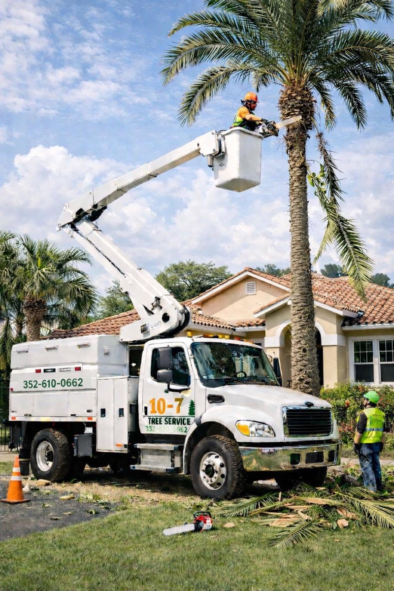 A mature, healthy shade tree pruned over a Citrus County home